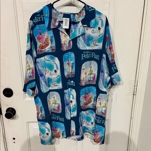 Disney Peter Pan Multicolor Graphic Men's Shirt